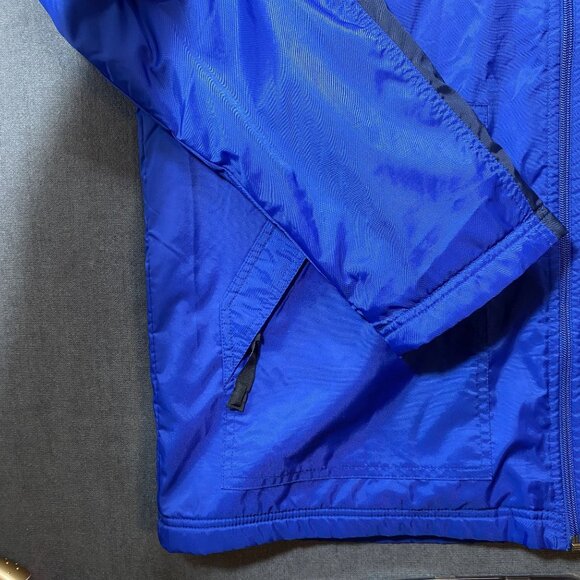 Nike Mens Full-Zip Blue/Black Fleece Lined Windbreaker Jacket Size Large - Picture 6 of 12